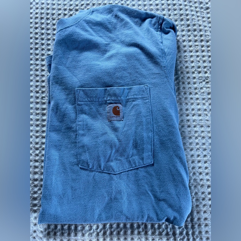 Carhartt Classic Blue Tee with Pocket